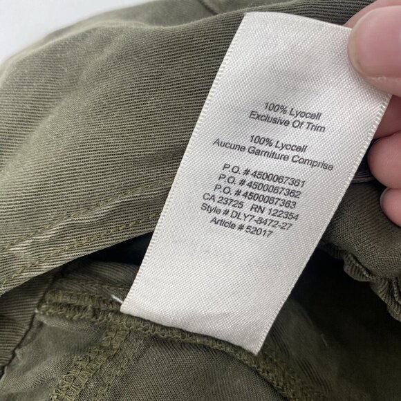 Aritzia Wilfred Free Size XS Beatriz Romper Overalls Shortalls Army Green Romper - Picture 12 of 14